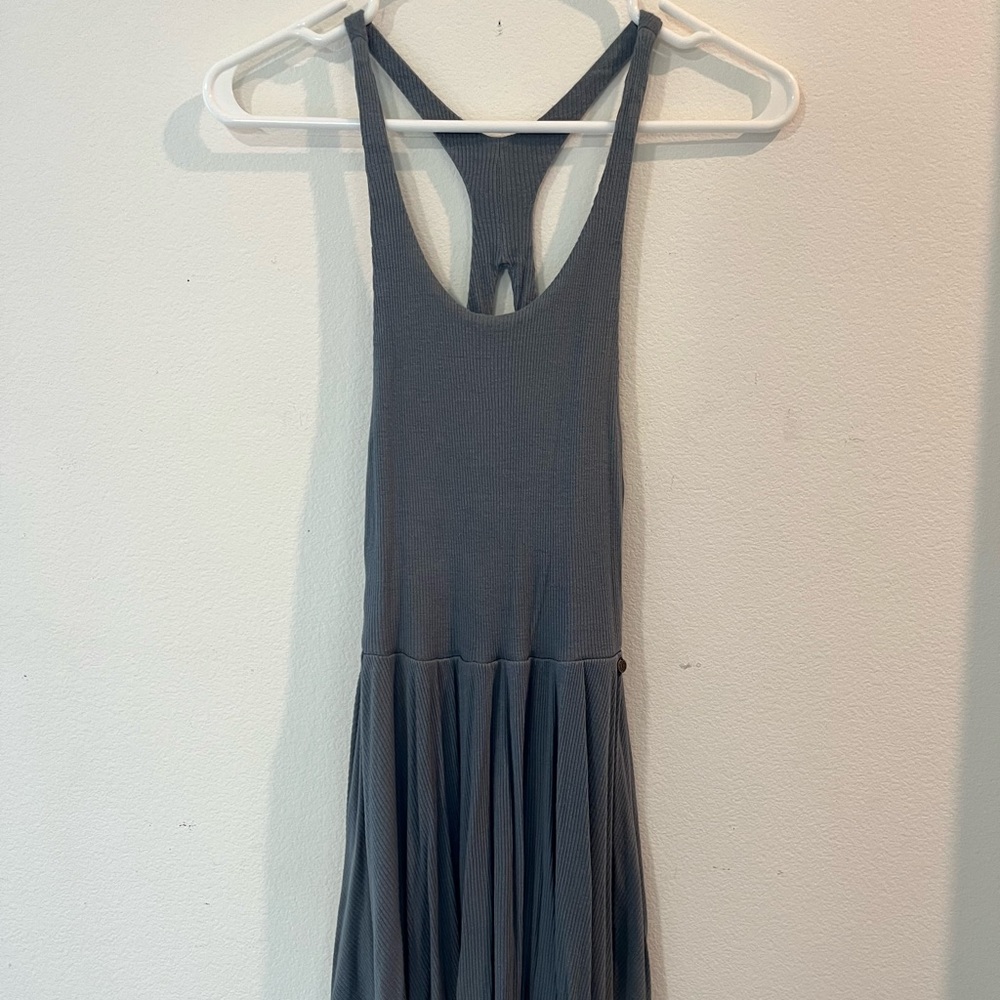 Soft Casual Blue Mini Dress